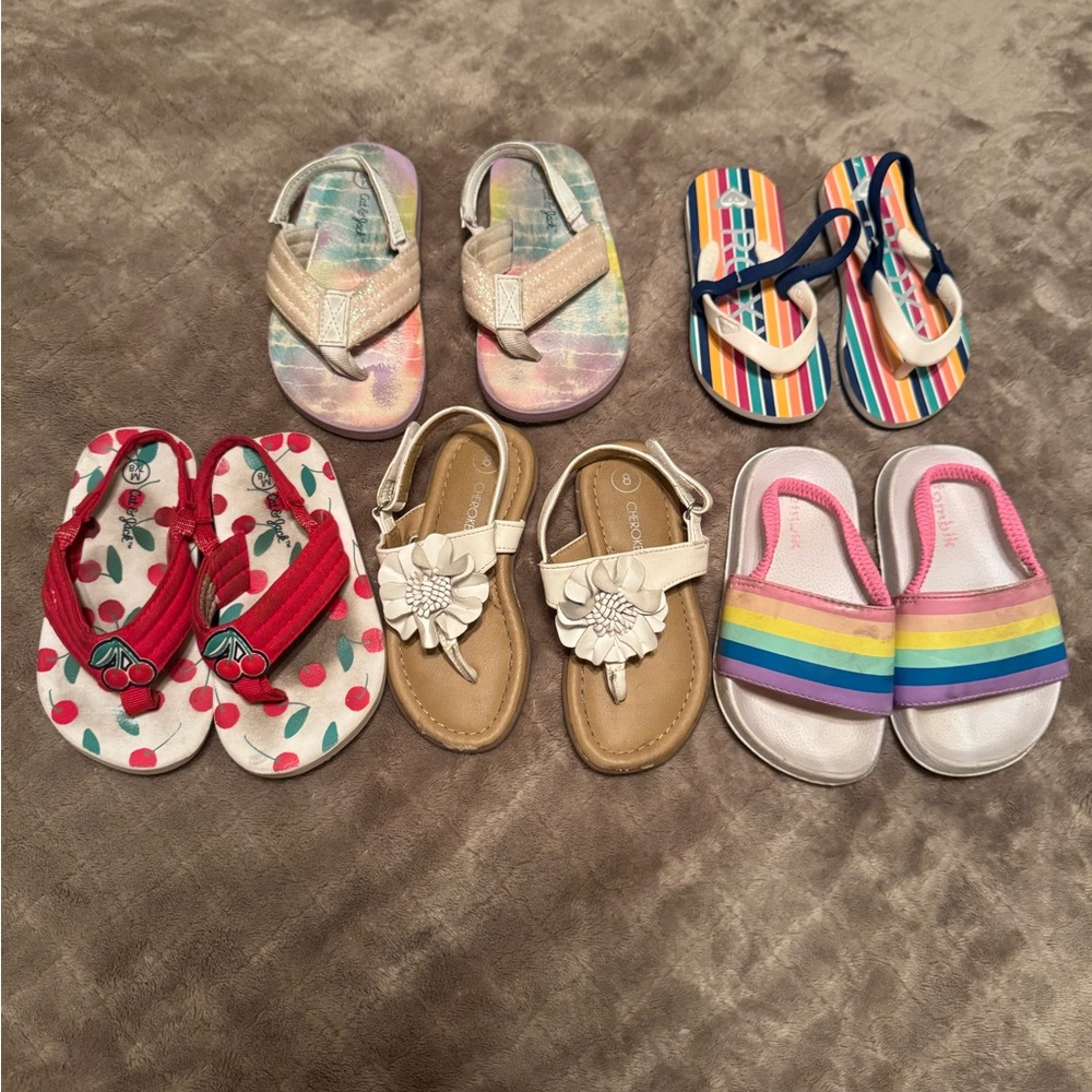 Girls 7/8 sandal bundle